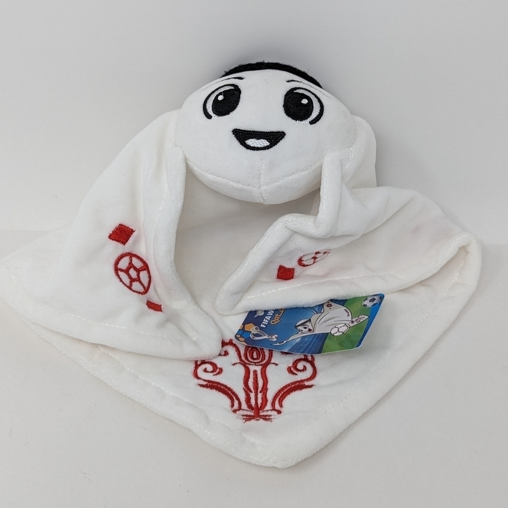 World Cup Mascot Baby Lovey Qatar 2022 Plush Security Blanket Football Soccer